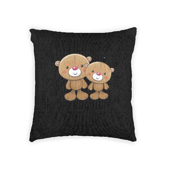 I'm Going To Be A Big Brother 2025 Teddy Bear Woven Pillows