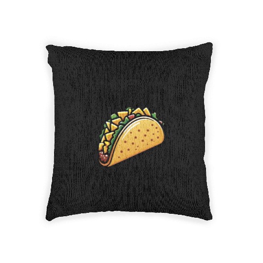 I Wonder if TACOS Think about Me Too - Black Woven Pillows
