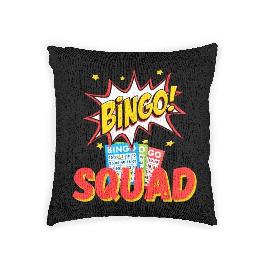 Lucky bingo Woven Pillows