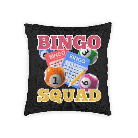 Lucky bingo Woven Pillows