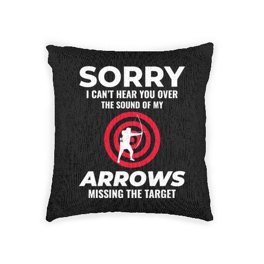 Archery Targets Archer Bullseye Shooting Sport Woven Pillows