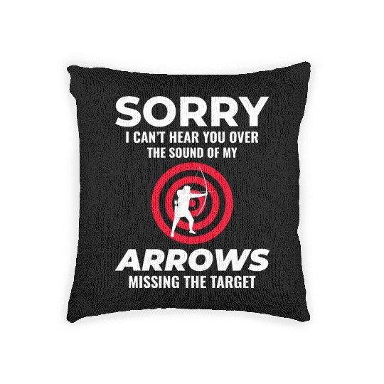 Archery Targets Archer Bullseye Shooting Sport Woven Pillows