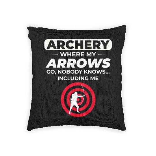 Archery Targets Archer Bullseye Shooting Sport Woven Pillows