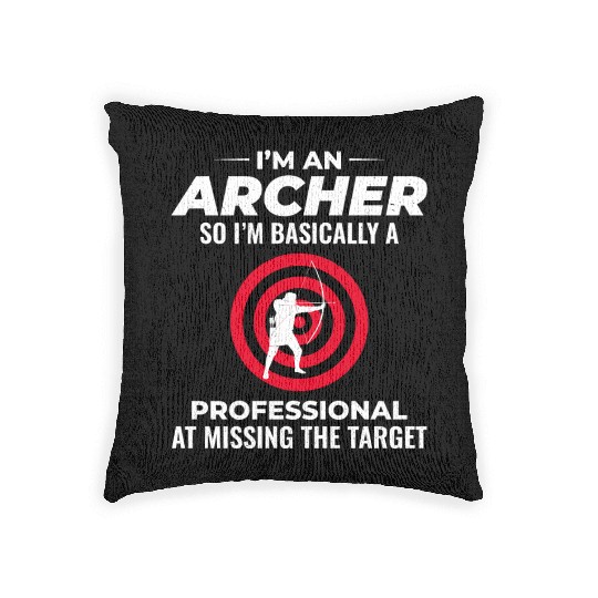 Archery Targets Archer Bullseye Shooting Sport Woven Pillows