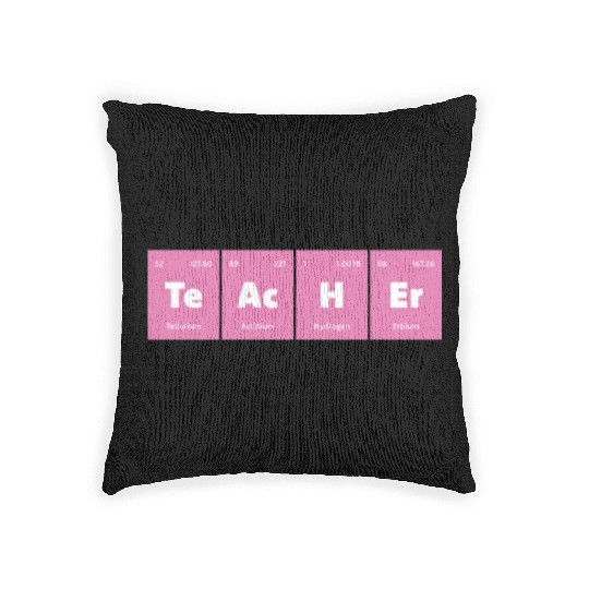 Primary Elements of Humour Science Teacher Te Ac Woven Pillows