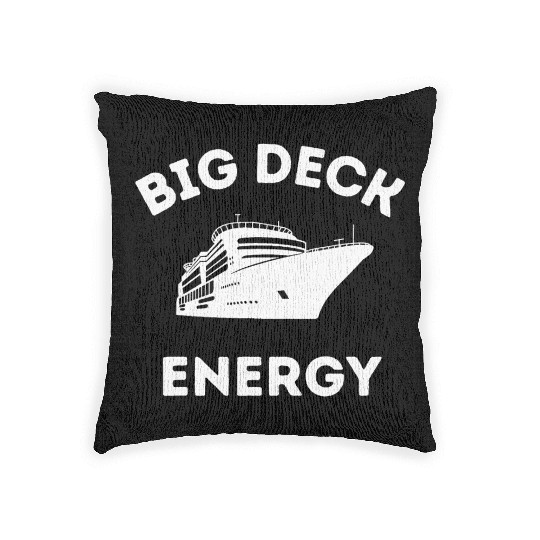 Cruise Ship Big Deck energy Woven Pillows