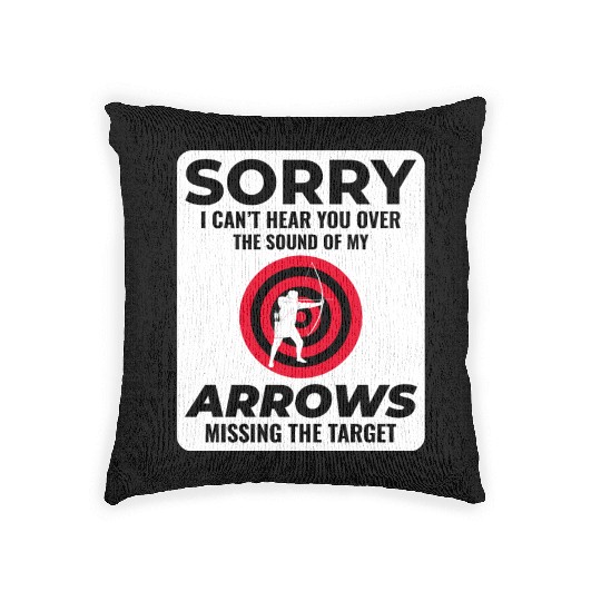 Archery Targets Archer Bullseye Shooting Sport Woven Pillows
