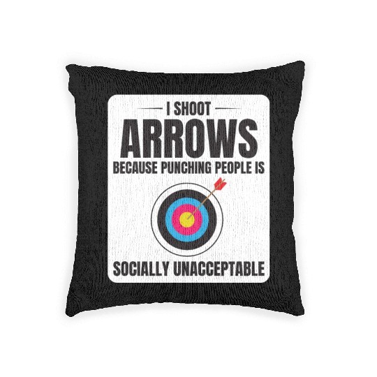 Archery Targets Archer Bullseye Shooting Sport Woven Pillows
