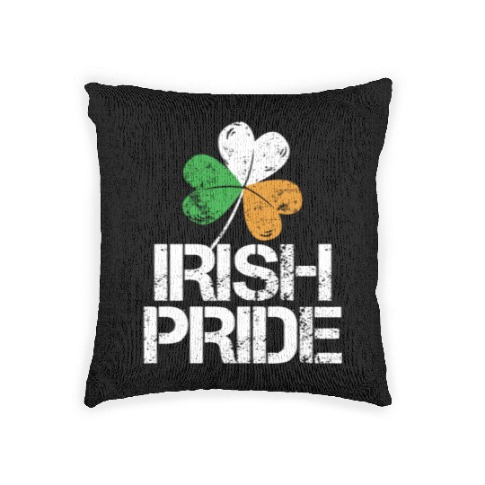 IRISH PRIDE Celtic Cross St Patricks Day Woven Pillows