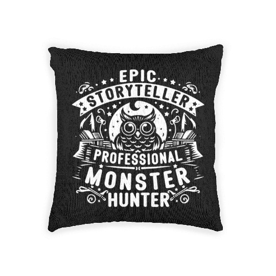Epic Storyteller Professional Monster Hunter Woven Pillows