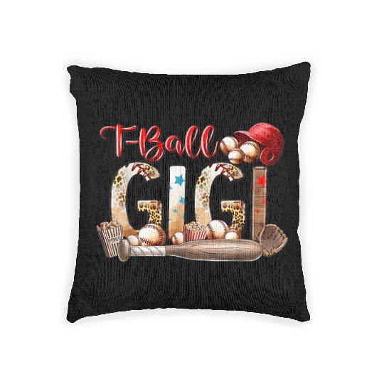 Leopard T-ball Gigi For Baseball Lover Woven Pillows