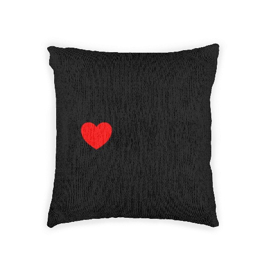 I Love My BF Red Heart Matching Couple Boyfriend Woven Pillows