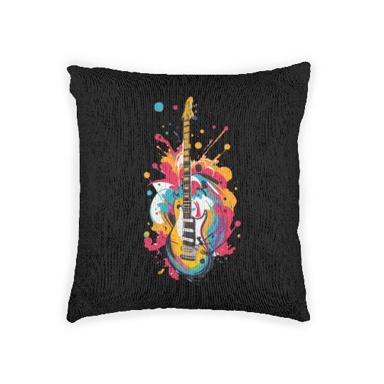 The Colorful World of Guitar Woven Pillows
