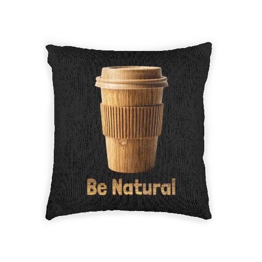 Be Natural, Bamboo Coffe Cup Woven Pillows
