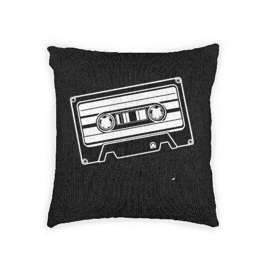 a cassette tape never forget Woven Pillows