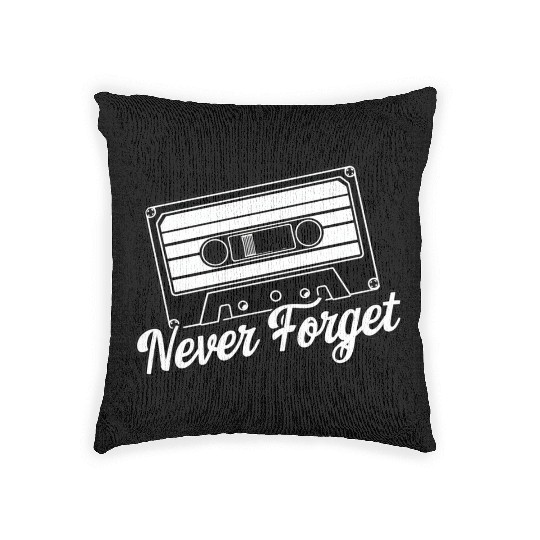 a cassette tape never forget 2 Woven Pillows