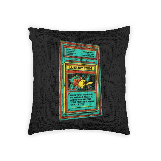 Poke Item Card Woven Pillows