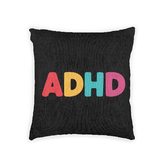 Embrace Neurodiversity Celebrate Adhd Awareness Woven Pillows