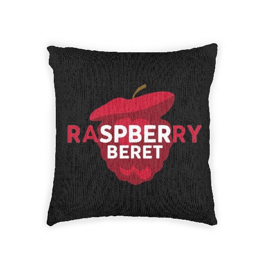 Cute Raspberry Beret Woven Pillows