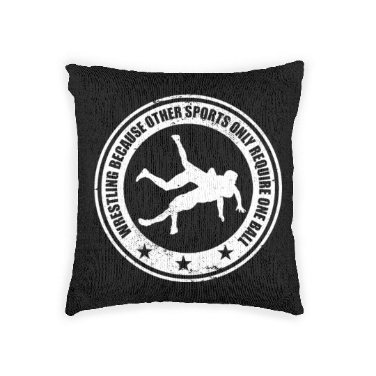 Wrestling Team Athlete Pro Youth Wrestler Funny Woven Pillows