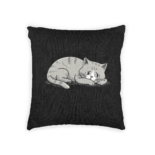 I'm trying my best Woven Pillows