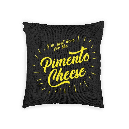 Im just here for the Pimento Cheese Woven Pillows