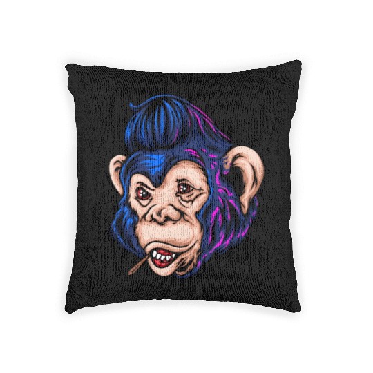 Monkey Hawk Woven Pillows