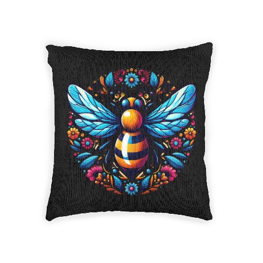 Queen Bee Jewelry Jewels Cute Beekeeping Beekeeper Woven Pillows