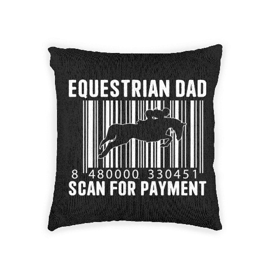 Equestrian Dad Scan For Payment Equestrian Dad Woven Pillows