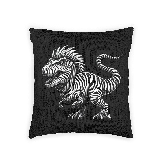 T-Rex Panda Hybrid: Mystical Mythical Creature Woven Pillows