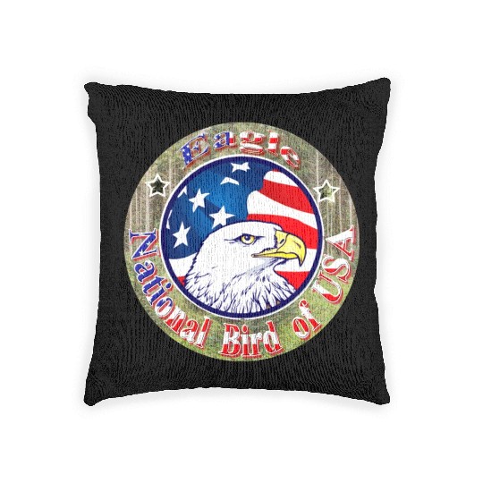 Hanes Youth Woven Pillows USA Eagle