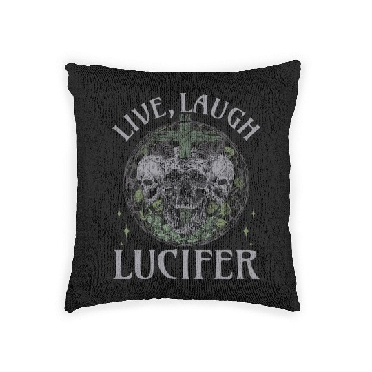 Live Love Lucifer Goth Festival Death Metal Woven Pillows