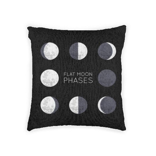 Cool Full Moon - Solar Eclipse, Moon Phases Total Woven Pillows