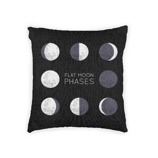 Cool Full Moon - Solar Eclipse, Moon Phases Total Woven Pillows