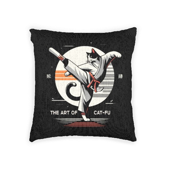 Kung Fu Chinese Kung Fu Asian Kung Fu Self defense Woven Pillows