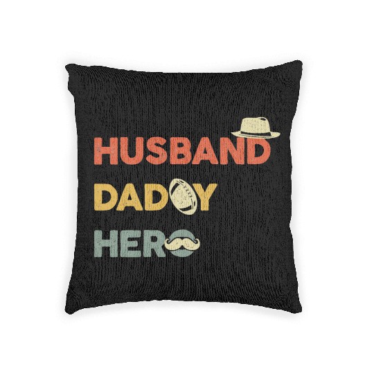 Multi-Role Hero: Husband & Dad Woven Pillows
