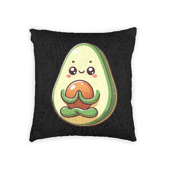 Avocado Meditation Zen Levitation Woven Pillows