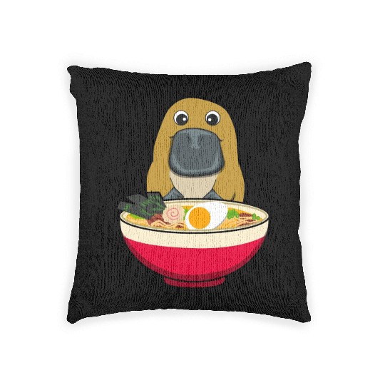 PLATYPUS RAMEN Woven Pillows