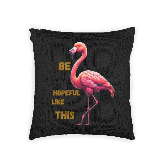 Be hopeful like this Woven Pillows