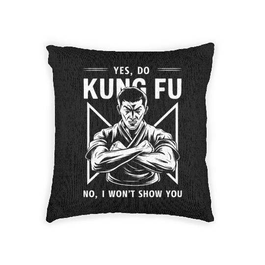 Kung Fu Chinese Kung Fu Asian Kung Fu Self defense Woven Pillows