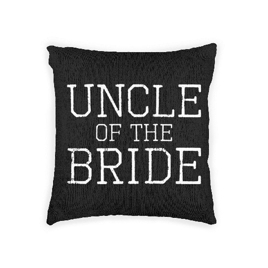 Uncle of the Bride Coordinating Wedding Party Woven Pillows