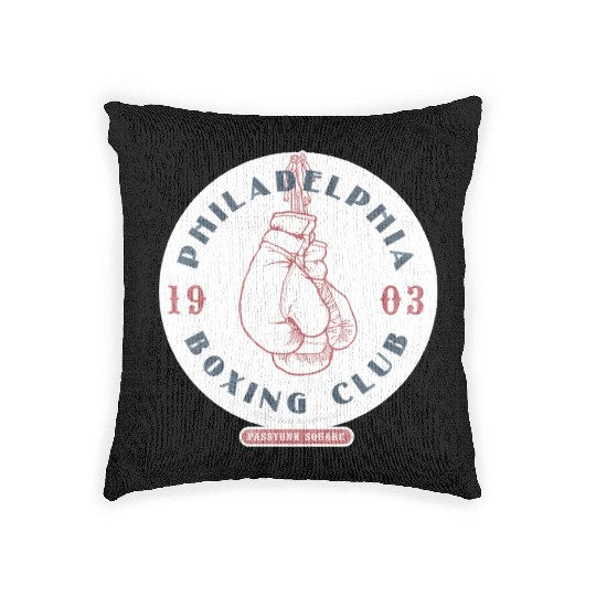Philadelphia Boxing Club 1903 Sticker Woven Pillows