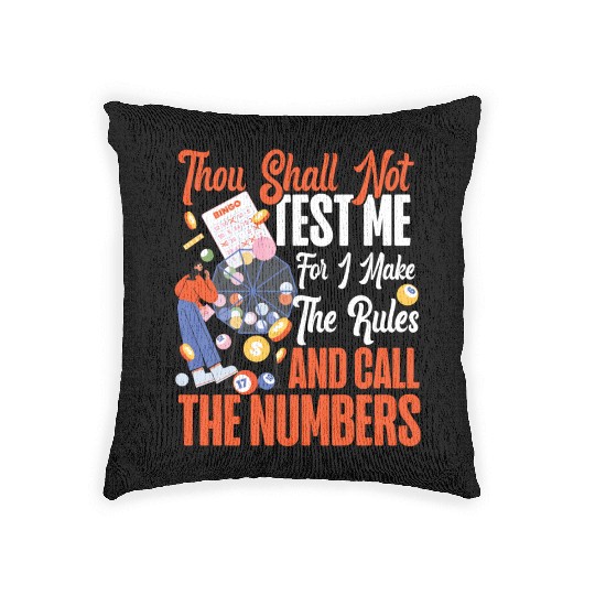 Bingo Player Bingo Caller Thou Woven Pillows