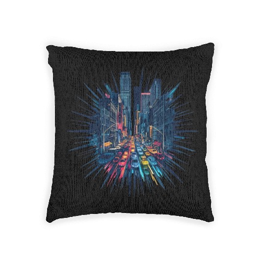 City Lights Symphony: Mystery and Thriller. Woven Pillows