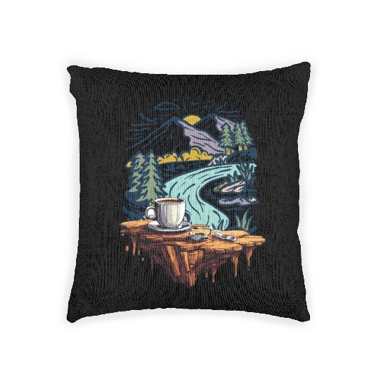 Nature and Coffee Lover Classic Woven Pillows