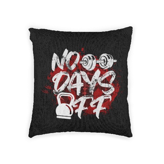 No Days Off Woven Pillows