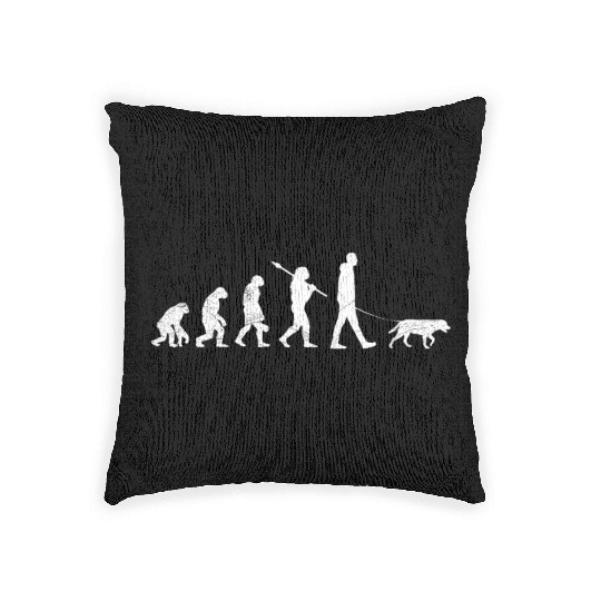 Labrador EVOLUTION Labrador Lovers Funny Woven Pillows