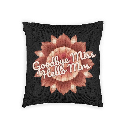 Bride to Be Wedding Bridal Bachelorette Woven Pillows