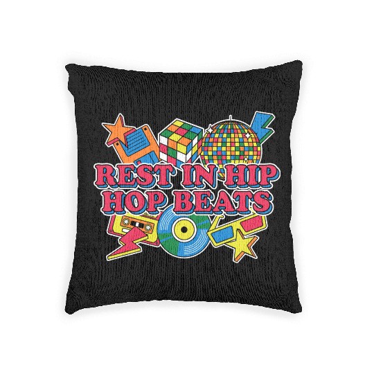 Rest Hip Hop Beats 1990 Music Songs Musical Instru Woven Pillows