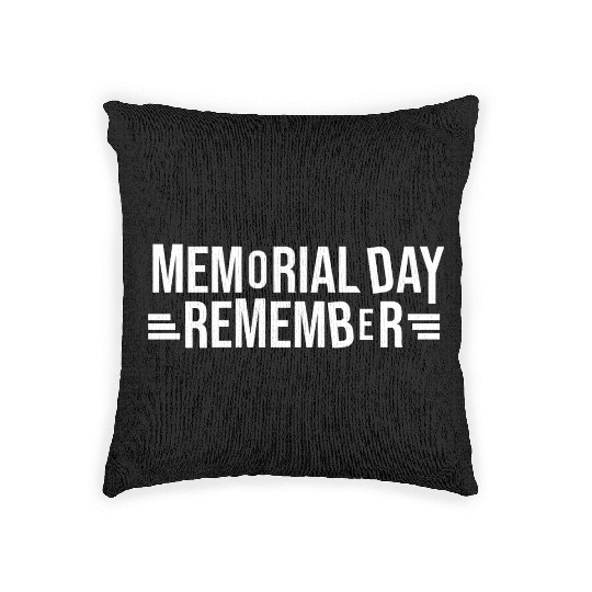 Memorial Day Commemorative Design Woven Pillows